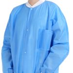 Customized Zhierkang Disposable  Lab Coats SMS/PP White/Blue/Dark/Pink for Hospital Laboratory-Xiantao Zhikang Protective Products Co., Ltd.