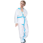 Safety Protective Waterproof Microporous Film Coverall Dust Proof Healthcare Kids Disposable Coveralls