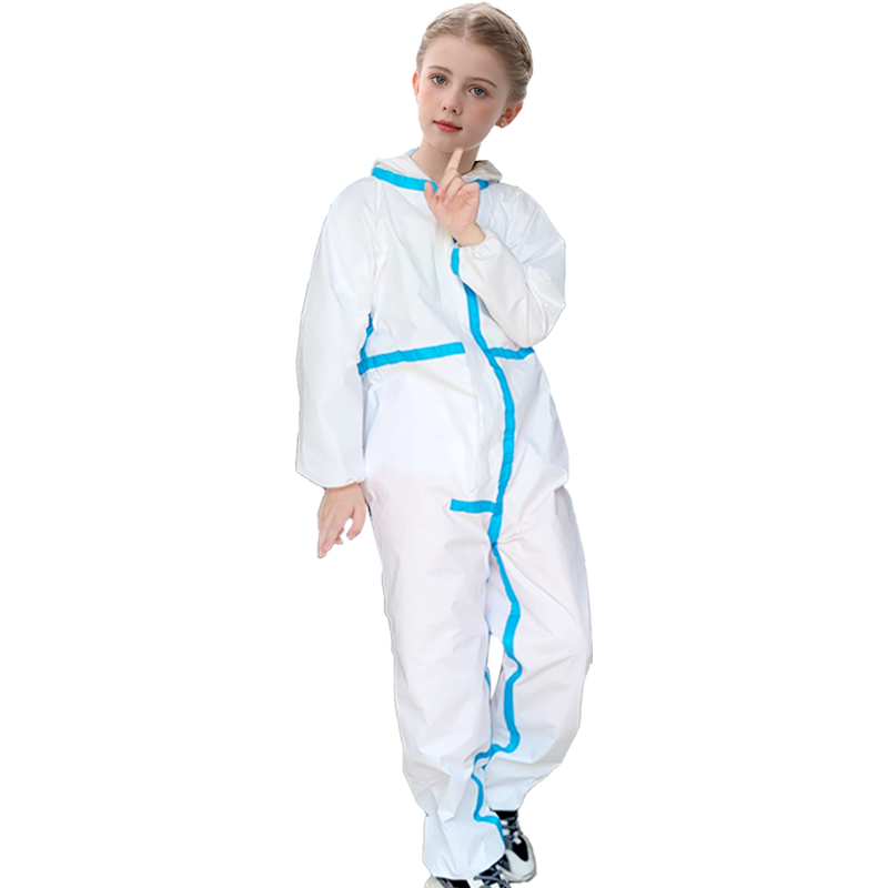 Safety Protective Waterproof Microporous Film Coverall Dust Proof Healthcare Kids Disposable Coveralls Safety Protective Waterproof Microporous Film Coverall Dust Proof Healthcare Kids Disposable Coveralls