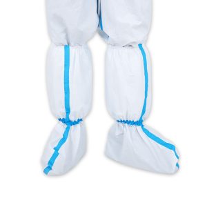 Microporous Film Boot Covers with Taped Seams