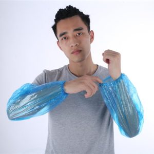 Disposable PE Sleeve Covers blue