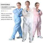Customized SMS Blue/white/pink/yellow Breathable Kids Disposable Coveralls-Xiantao Zhikang Protective Products Co., Ltd. Customized SMS Blue/white/pink/yellow Breathable Kids Disposable Coveralls-Xiantao Zhikang Protective Products Co., Ltd.
