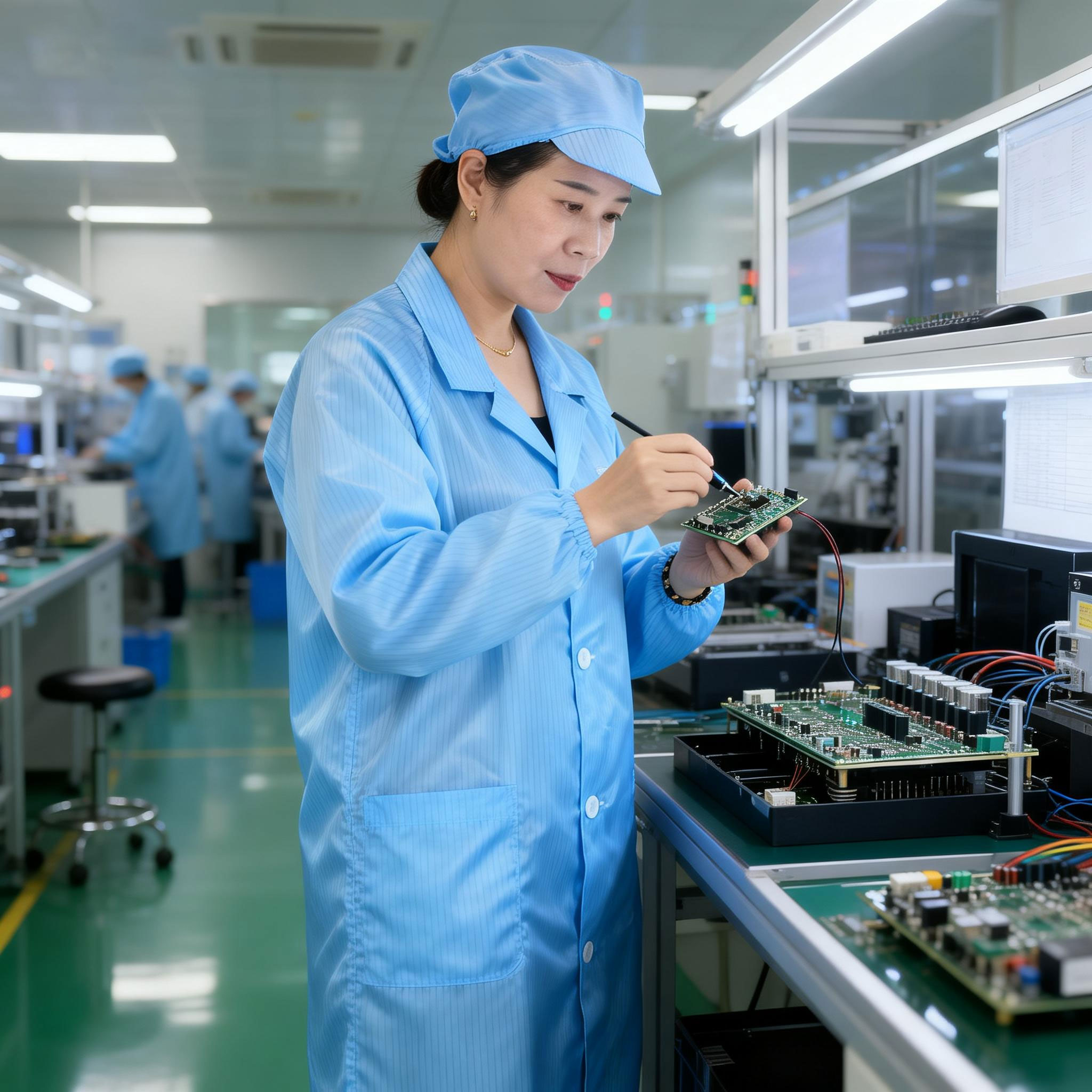 Anti-static clothing dust clothing details-Xiantao Zhikang Protective Products Co., Ltd.