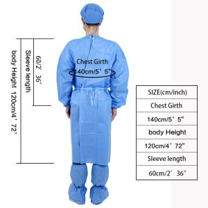 Disposable SMS reverse wear isolation gown work clothes, isolation gown product introduction