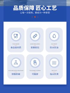 Disposable gloves thickened nitrile rubber latex PVC food grade special catering household kitchen waterproof and durable-Xiantao Zhikang Protective Products Co., Ltd.