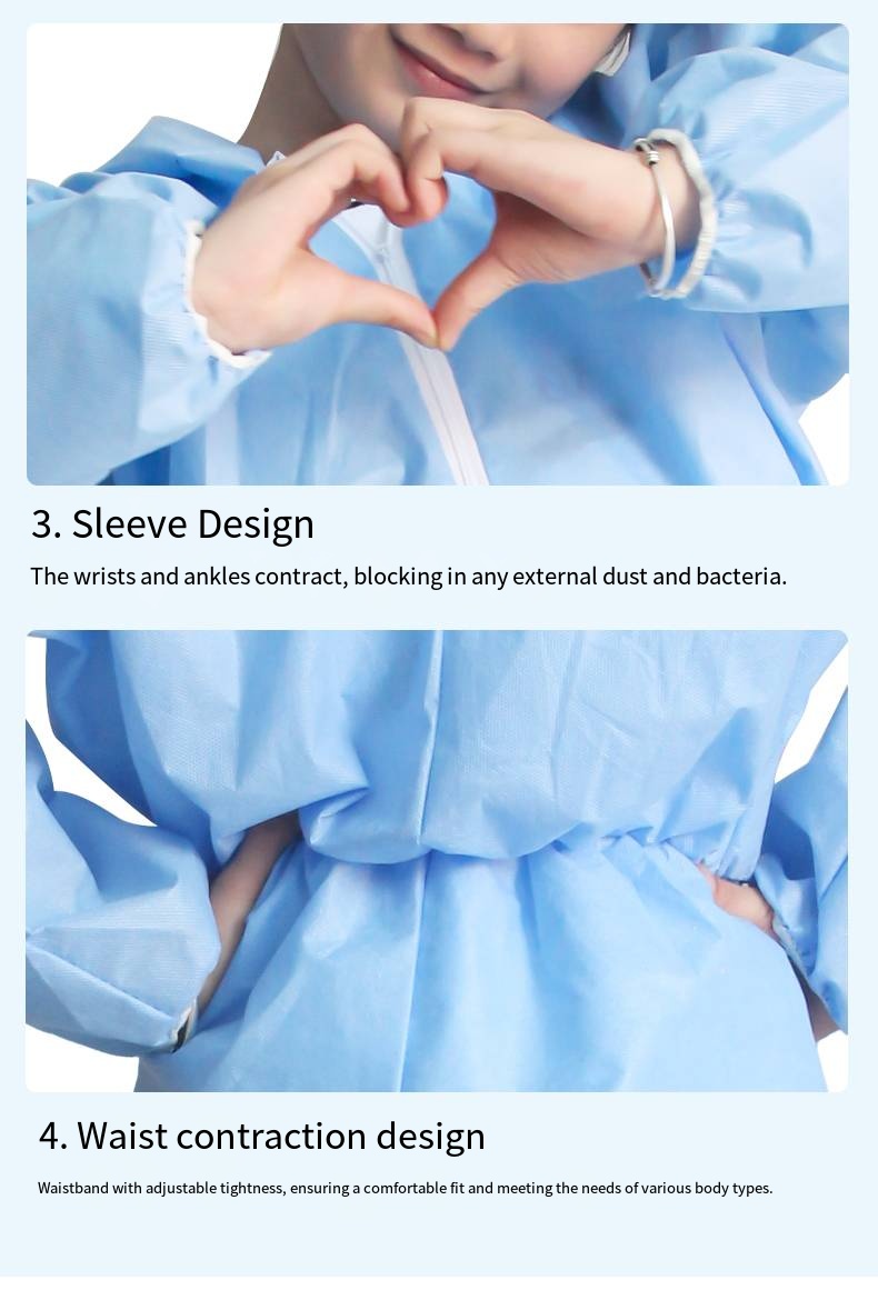 Customized SMS Blue/white/pink/yellow Breathable Kids Disposable Coveralls-Xiantao Zhikang Protective Products Co., Ltd. Customized SMS Blue/white/pink/yellow Breathable Kids Disposable Coveralls-Xiantao Zhikang Protective Products Co., Ltd.