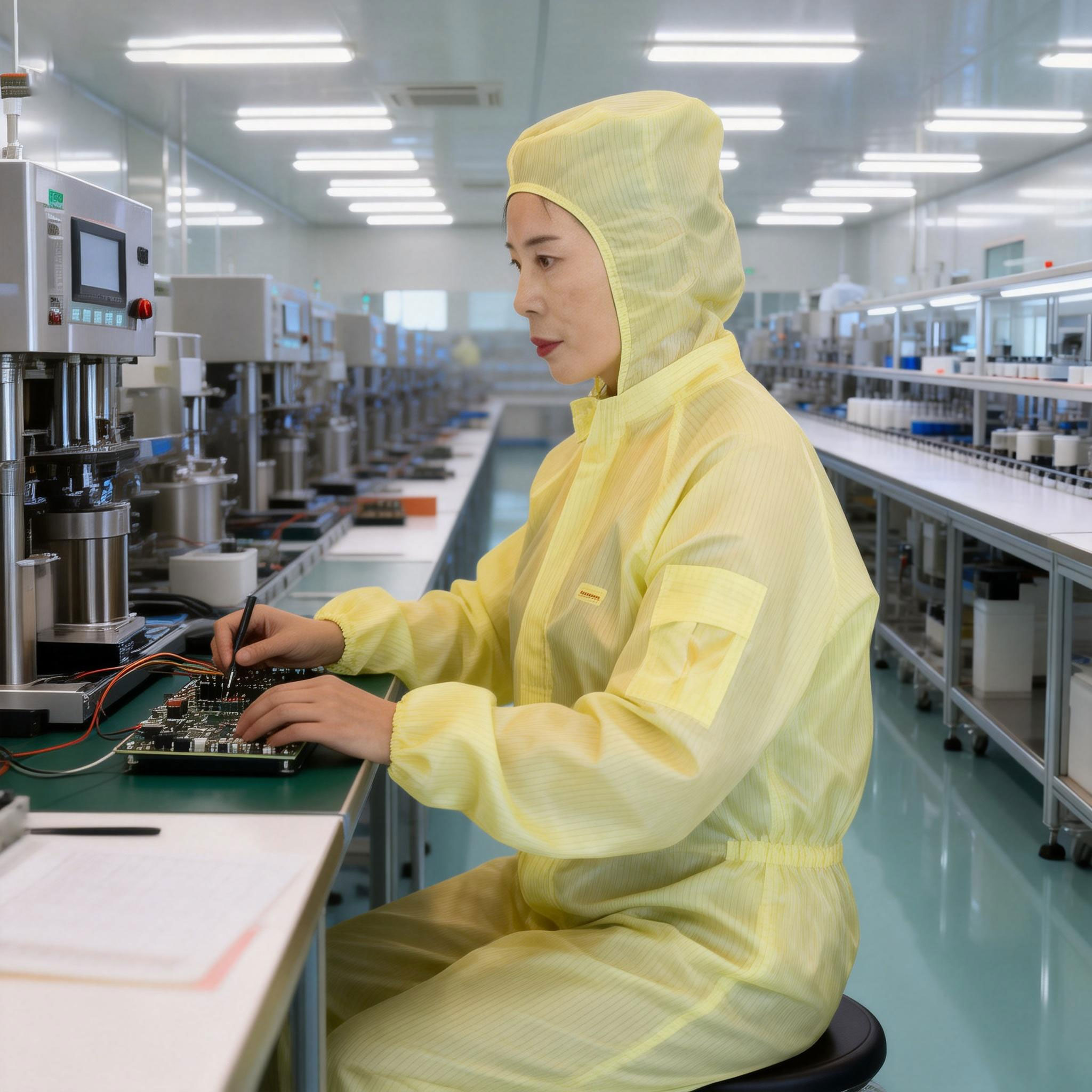 Anti-static clothing dust clothing details-Xiantao Zhikang Protective Products Co., Ltd.